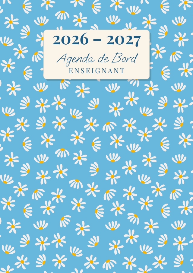 Agenda de Bord Enseignant — Marguerites