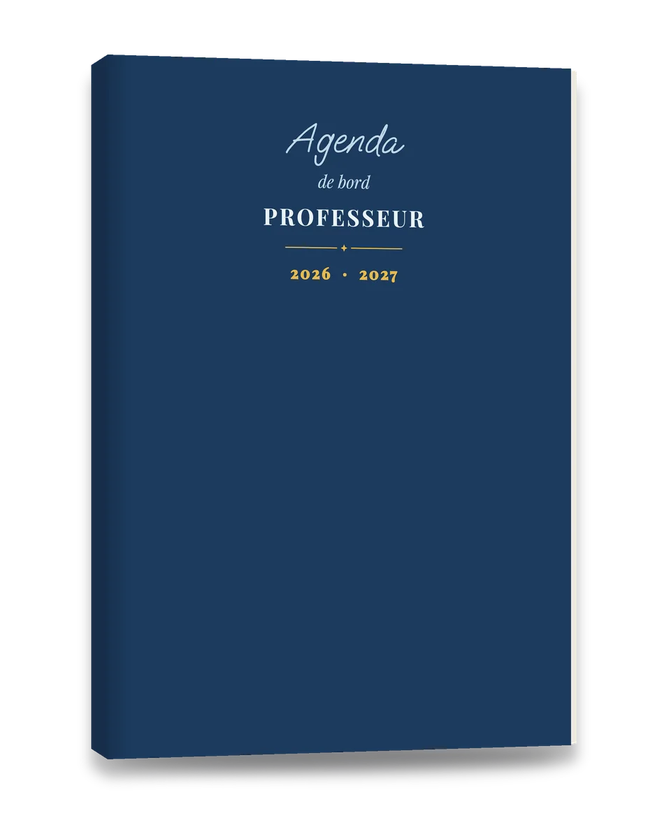 Agenda de Bord Professeur 2026-2027 — Édition Bleu Nuit